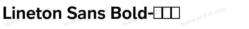 Lineton Sans Bold字体转换